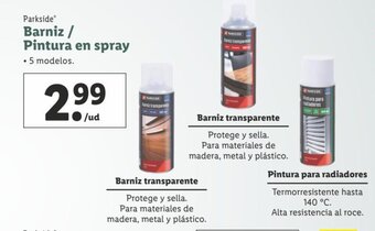Lidl Barniz / Pintura en spray oferta