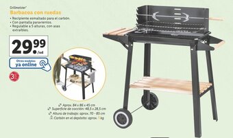 Lidl Barbacoa con ruedas oferta