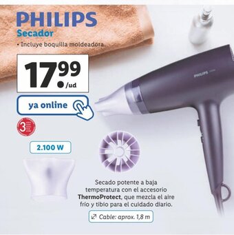 Lidl Philips Secador oferta