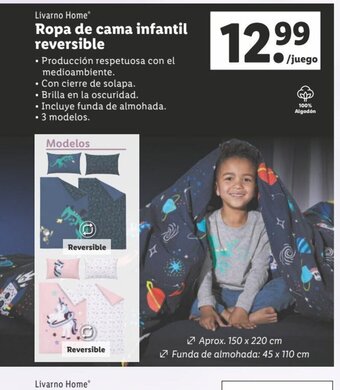 Lidl Ropa de cama infantil reversible oferta