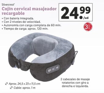 Lidl Cojin Cervical Masajeador Recargable oferta