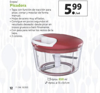 Lidl Picadora oferta