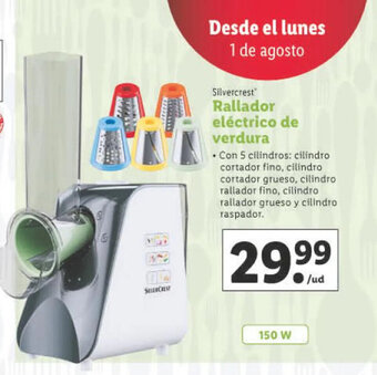 Lidl Rallador eléctrico de verdura oferta