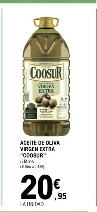E.Leclerc Aceite de oliva virgen extra "coosur" oferta