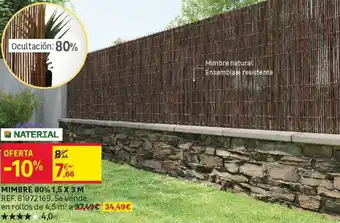Leroy Merlin Mimbre 80% 1,5 x 3 m oferta