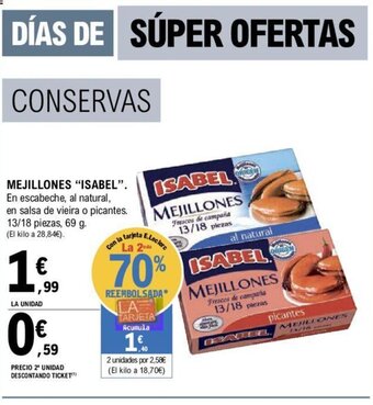E.Leclerc Mejillones "isabel" oferta