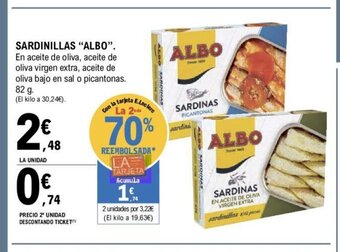 E.Leclerc Sardinillas "albo" oferta