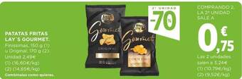 Supercor 2a unidad -70% patatas fritas lay's gourmet oferta