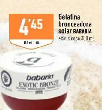 Supermercados Deza Gelatina bronceadora solar babaria oferta