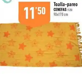 Supermercados Deza Toalla-pareo cenefas rizo oferta