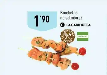 Supermercados Deza Brochetas de salmón oferta