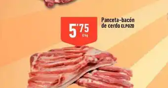 Supermercados Deza Panceta-bacón de cerdo elpozo oferta
