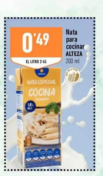Supermercados Deza Nata para cocinar alteza oferta