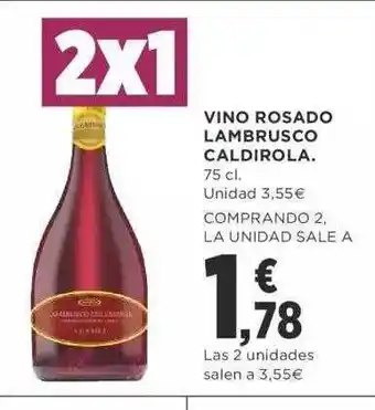 Supercor Vino rosado lambrusco caldirola oferta