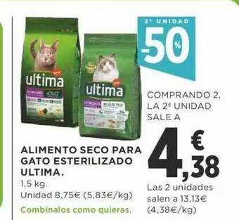 Supercor 2a unidad -50% alimento seco para gato esterilizado ultima oferta