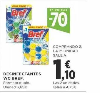 Supercor 2a unidad -70% desinfectantes wc bref. oferta