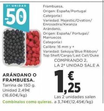 Supercor 2a unidad -50% arándano o frambuesa oferta