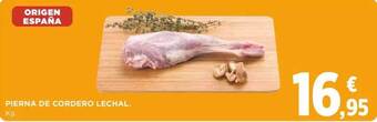 Supercor Pierna de cordero lechal kg oferta