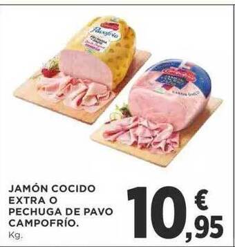 Supercor Jamón cocido extra o pechuga de pavo campofrio oferta