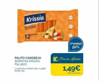 Supermercados La Despensa Palito cangrejo barritas krissia oferta