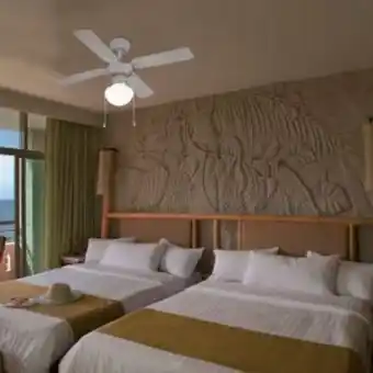 Brico Depôt Ventilador de techo con luz 4 aspas blanco 92cm oferta