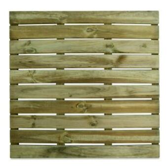 Brico Depôt Baldosa de madera 100 x 100 x 3 cm madera verde oferta