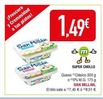 Masymas Queso clásico o 0% m.g. san millán oferta