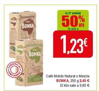 Masymas Café molido natural o mezcla bonka oferta