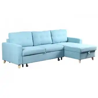 Sofá chaise longue cama reversible con ruedas modelo larson