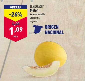 ALDI El mercado melón oferta
