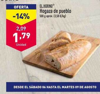 ALDI El horno hogaza de pueblo oferta