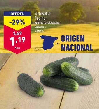 ALDI El mercado pepino oferta