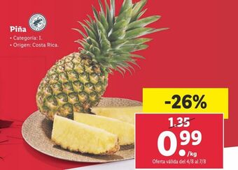 Lidl Piña oferta