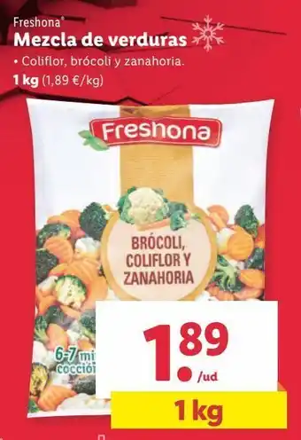 Lidl Verduras congeladas freshona oferta