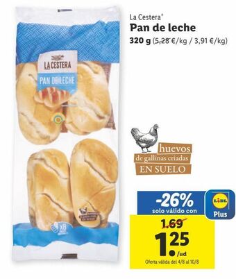 Lidl Pan de leche oferta