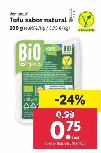 Lidl Tofu oferta