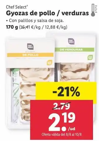 Lidl Comida japonesa chef select oferta