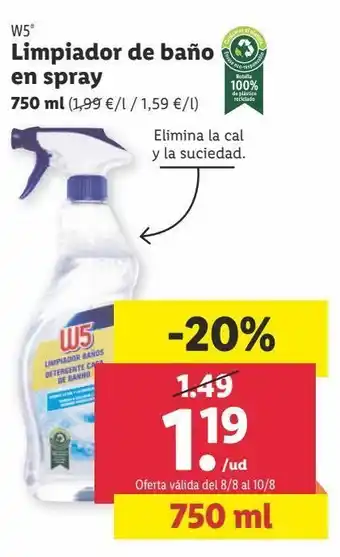 Lidl Limpiador wc w5 oferta