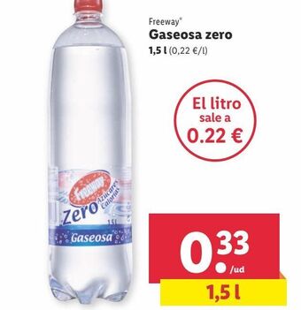 Lidl Gaseosa freeway oferta