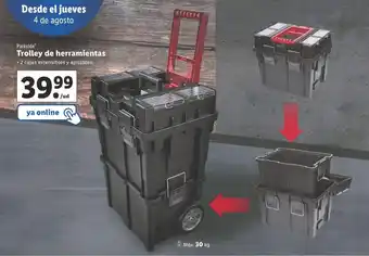 Lidl Trolley para herramientas parkside oferta