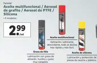 Lidl Aceite multiusos parkside oferta