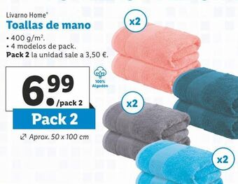 Lidl Toallas livarno oferta