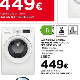 El Corte Inglés Lavadora oferta