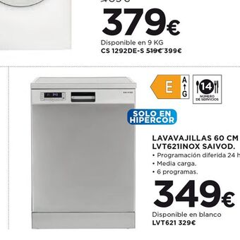 El Corte Inglés Lavavajillas oferta