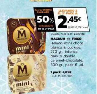 Supermercados Lupa Magnum de frigo oferta