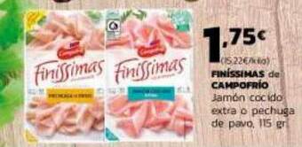 Supermercados Lupa Finissimas de campofrio oferta
