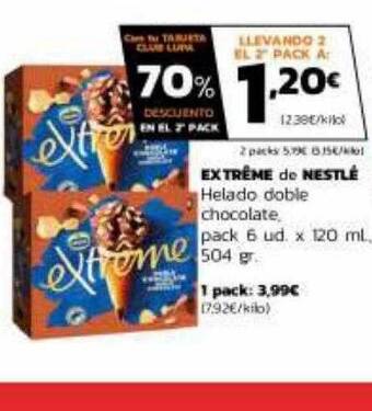 Supermercados Lupa Extreme de nestlé oferta