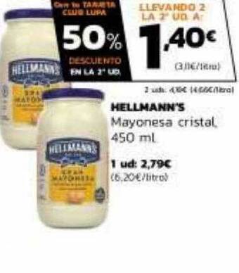 Supermercados Lupa Hellmann's oferta