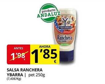 Supermercados MAS Salsa ranchera ybarra oferta
