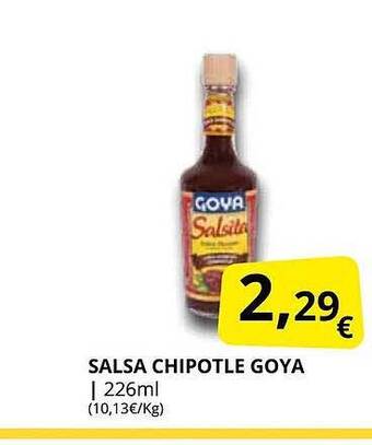 Supermercados MAS Salsa chipotle goya oferta